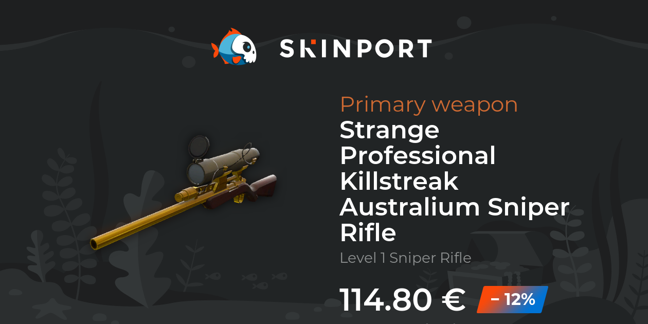 Strange Professional Killstreak Australium Sniper Rifle - Team Fortress ...