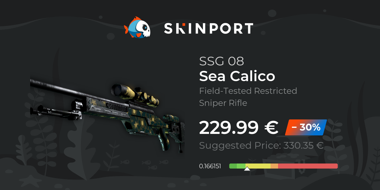 SSG 08 Sea Calico (FieldTested) CounterStrike 2 Skinport