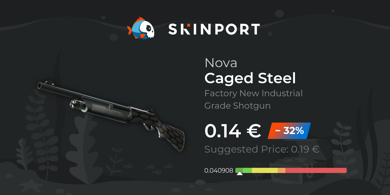 Nova | Caged Steel (Factory New) - Counter-Strike 2 - Skinport