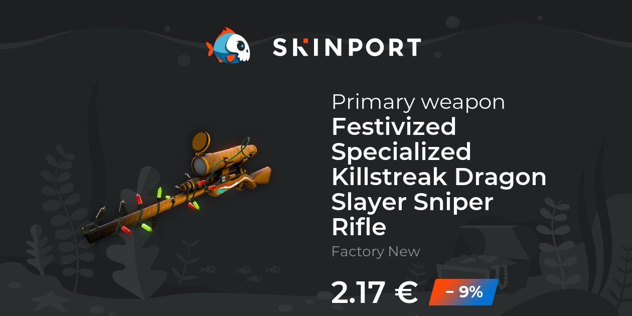 Festivized Specialized Killstreak Dragon Slayer Sniper Rifle (Factory ...