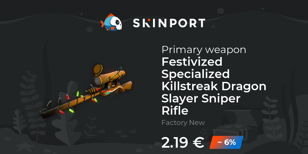 Festivized Specialized Killstreak Dragon Slayer Sniper Rifle (Factory