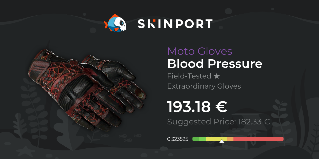 Moto Gloves Blood Pressure (FieldTested) CS2 Skinport