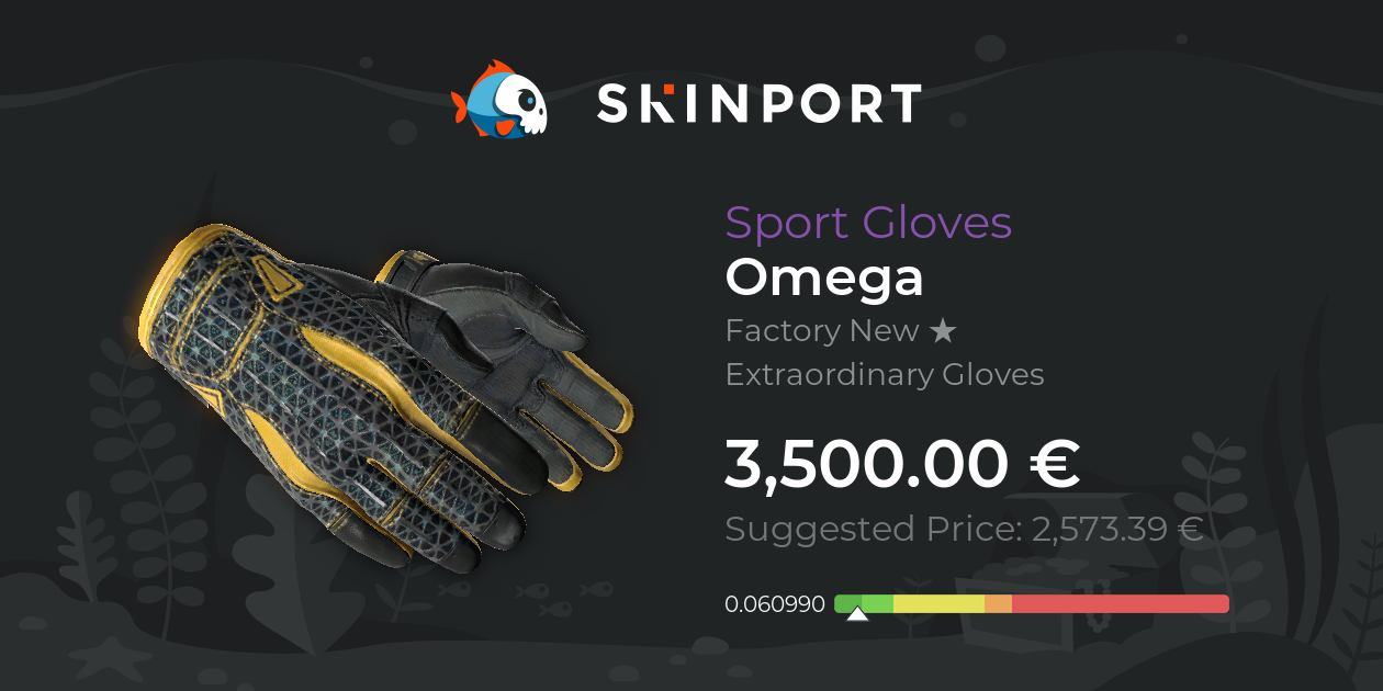Sport Gloves Omega (Factory New) CS2 Skinport