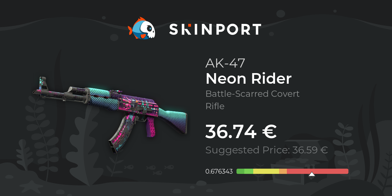 AK-47 | Neon Rider (Battle-Scarred) - Counter-Strike 2 - Skinport