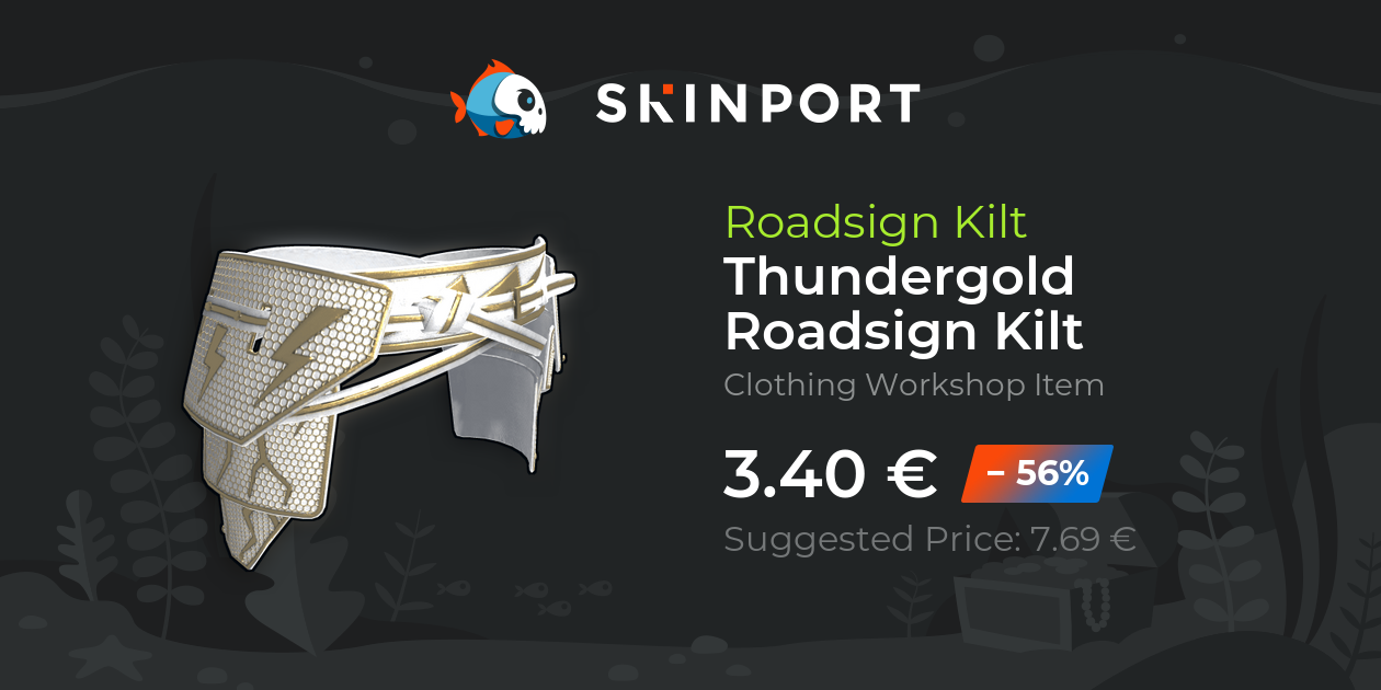 Thundergold Roadsign Kilt Rust Skinport