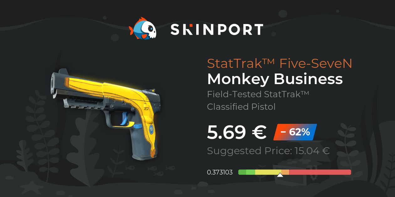 StatTrak™ Five-SeveN | Monkey Business (Field-Tested) - Counter-Strike ...