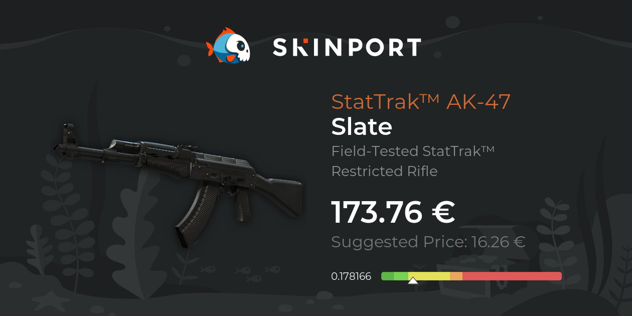 StatTrak™ AK-47 | Slate (Field-Tested) - Counter-Strike 2 - Skinport