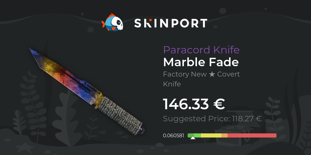 Paracord Knife | Marble Fade (Factory New) - Counter-Strike 2 - Skinport