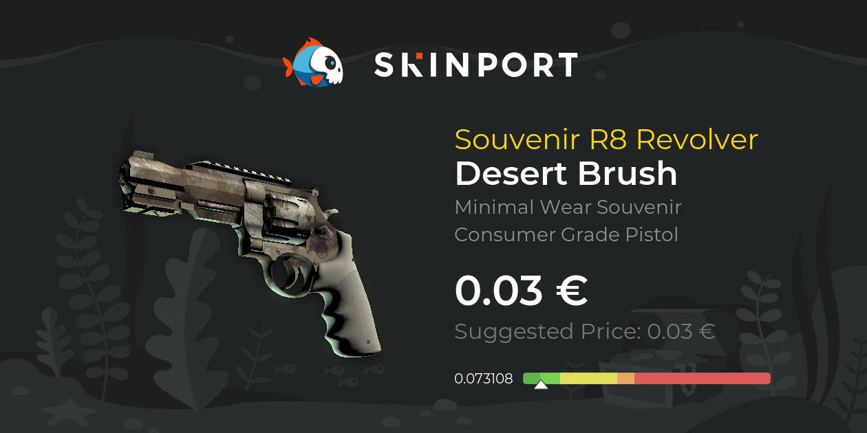 Souvenir R8 Revolver | Desert Brush (Minimal Wear) - CS:GO - Skinport