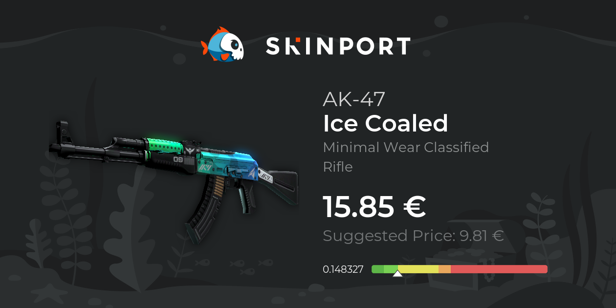 AK-47 | Ice Coaled (Minimal Wear) - CS2 - Skinport