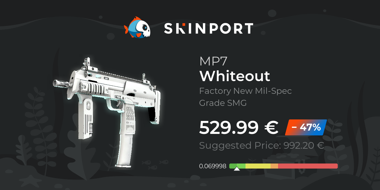 MP7 | Whiteout (Factory New) - CS2 - Skinport