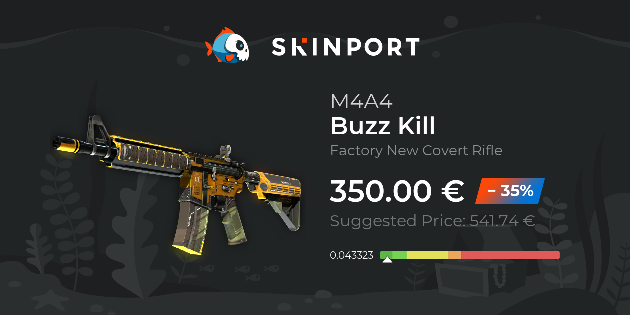 M4A4 | Buzz Kill (Factory New) - Counter-Strike 2 - Skinport