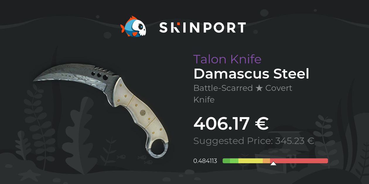 Talon Knife | Damascus Steel (Battle-Scarred) - Counter-Strike 2 - Skinport