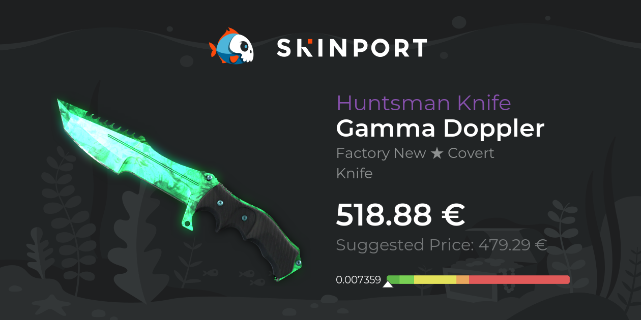 Jagdmesser (★) | Gamma Doppler (Fabrikneu) - Counter-Strike 2 - Skinport