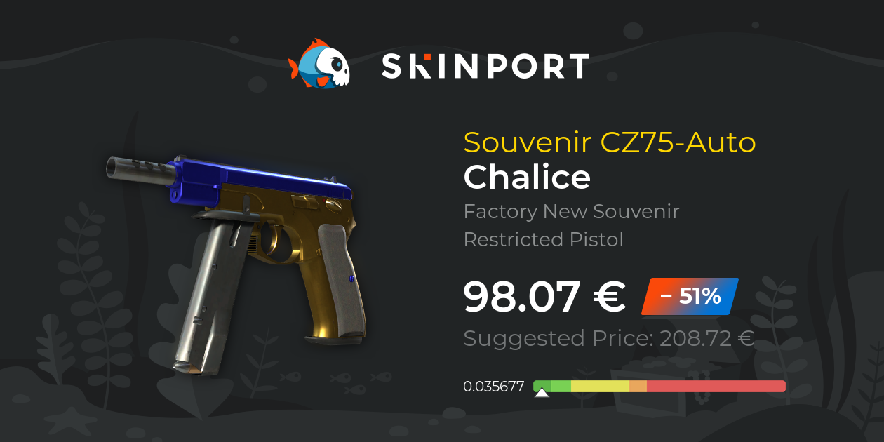 Souvenir CZ75Auto Chalice (Factory New) CounterStrike 2 Skinport