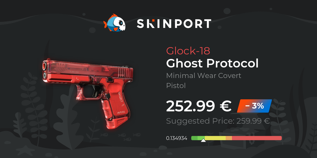 Glock-18 | Ghost Protocol (Minimal Wear) - Counter-Strike 2 - Skinport