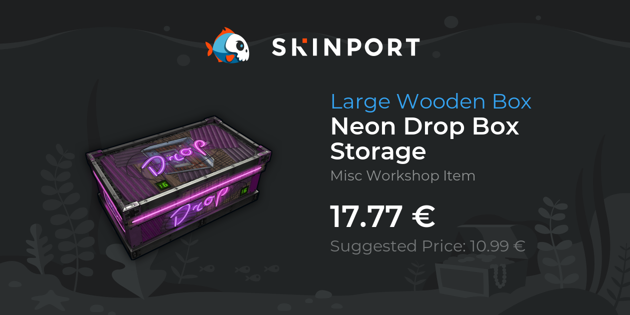 Neon Drop Box Storage - Rust - Skinport