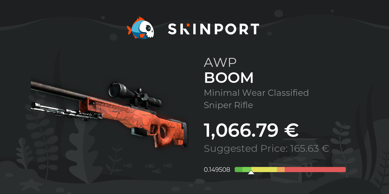 AWP | BOOM (Minimal Wear) - CS:GO - Skinport