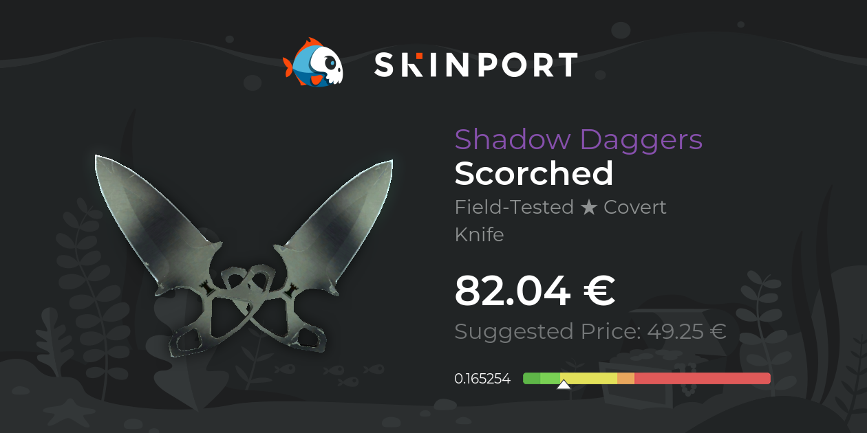 Shadow Daggers | Scorched (Field-Tested) - CS:GO - Skinport
