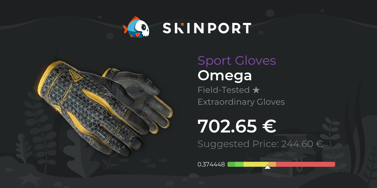 Gants de sport (★) | Oméga (Testée sur le terrain) - CS:GO - Skinport