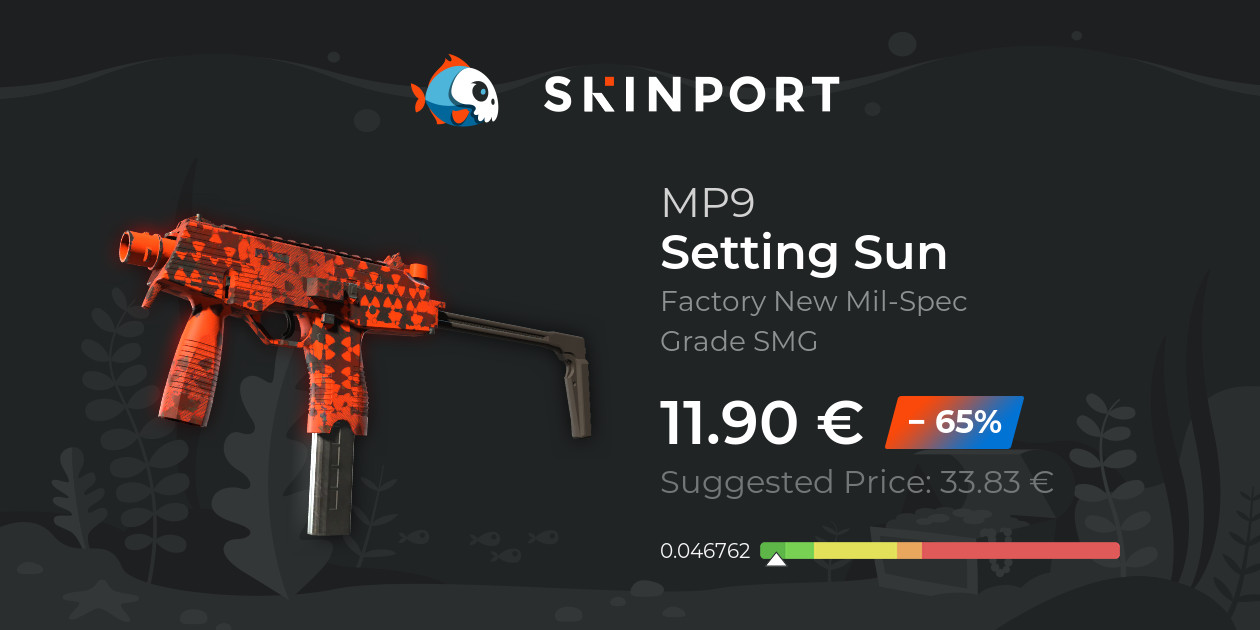 MP9 | Auringonlasku (Suoraan tehtaalta) - Counter-Strike 2 - Skinport