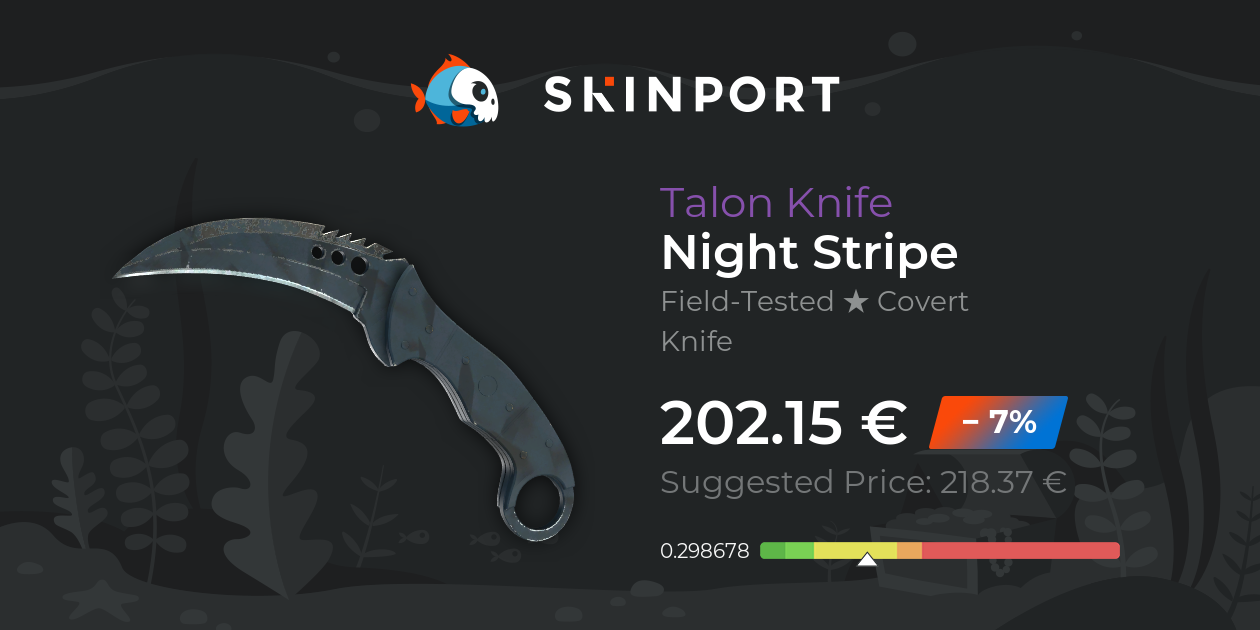 Talon Knife | Night Stripe (Field-Tested) - Counter-Strike 2 - Skinport