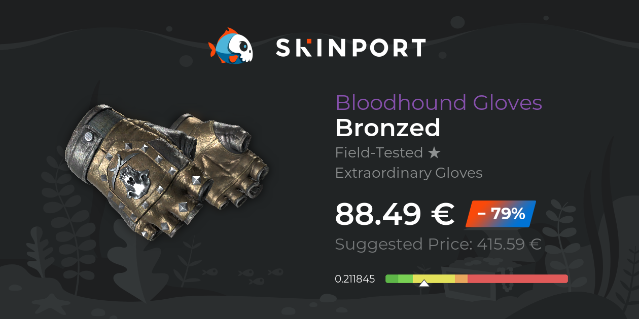 Bloodhound Gloves Bronzed (FieldTested) CSGO Skinport