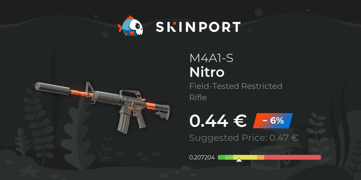 M4A1-S | Nitro (Field-Tested) - Counter-Strike 2 - Skinport