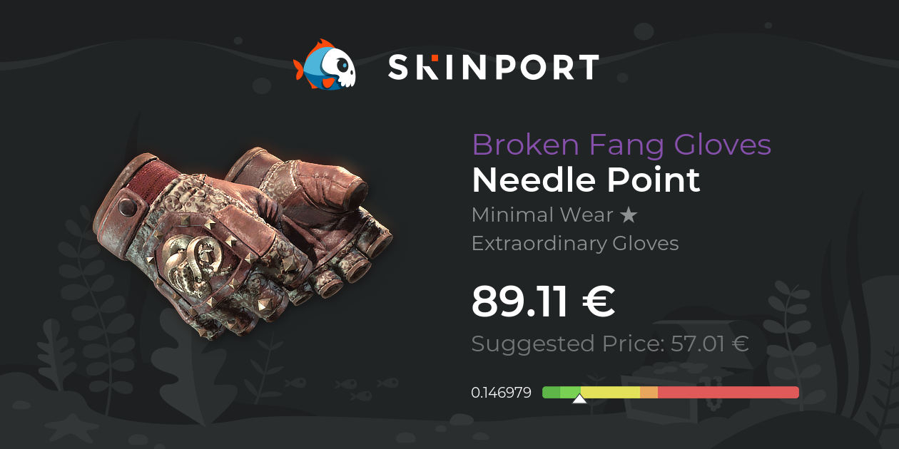 Broken Fang Gloves | Needle Point (Minimal Wear) - Counter-Strike 2 ...