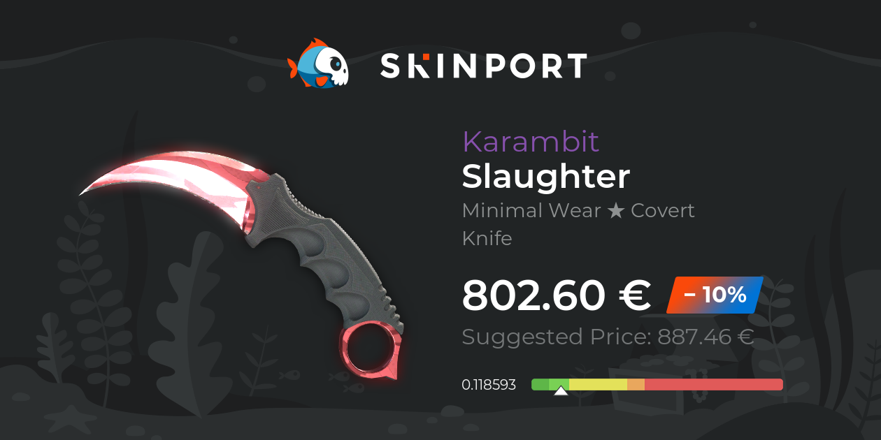 Karambit | Slaughter (Minimal Wear) - Counter-Strike 2 - Skinport