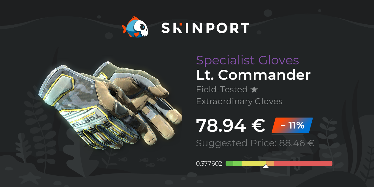 Specialist Gloves | Lt. Commander (Field-Tested) - Counter-Strike 2 ...
