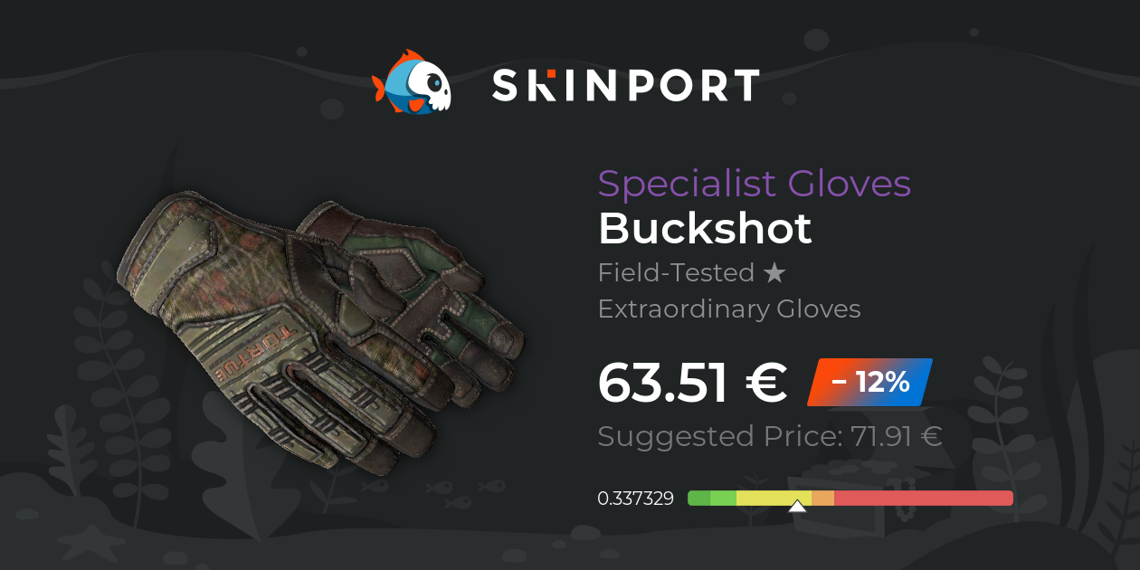 Specialist Gloves Buckshot (FieldTested) CS2 Skinport