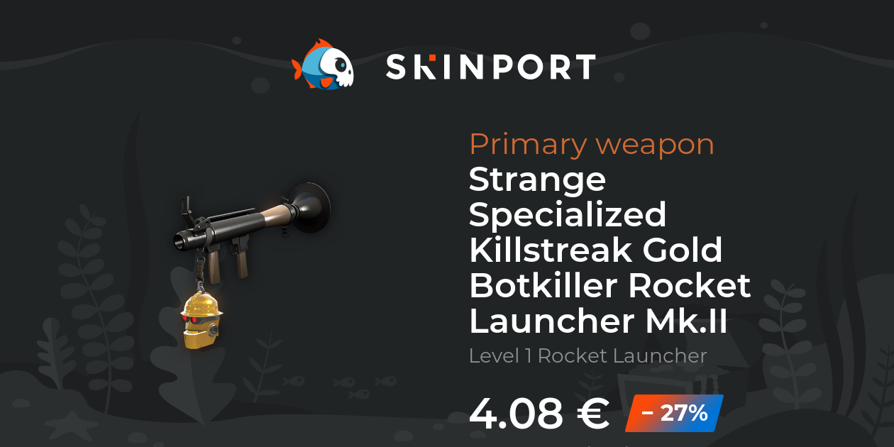 Strange Specialized Killstreak Gold Botkiller Rocket Launcher Mkii Team Fortress 2 Skinport 7933