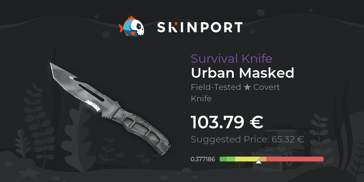 Survival Knife Urban Masked (FieldTested) CSGO Skinport