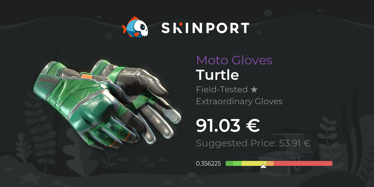 Moto Gloves | Turtle (Field-Tested) - Counter-Strike 2 - Skinport