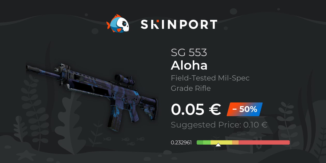 SG 553 | Aloha (Field-Tested) - CS:GO - Skinport