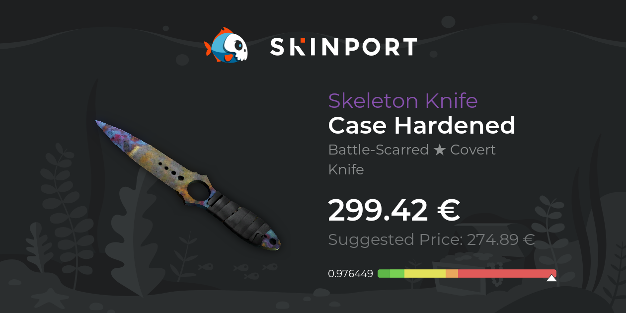 Skeleton Knife Case Hardened (BattleScarred) CSGO Skinport