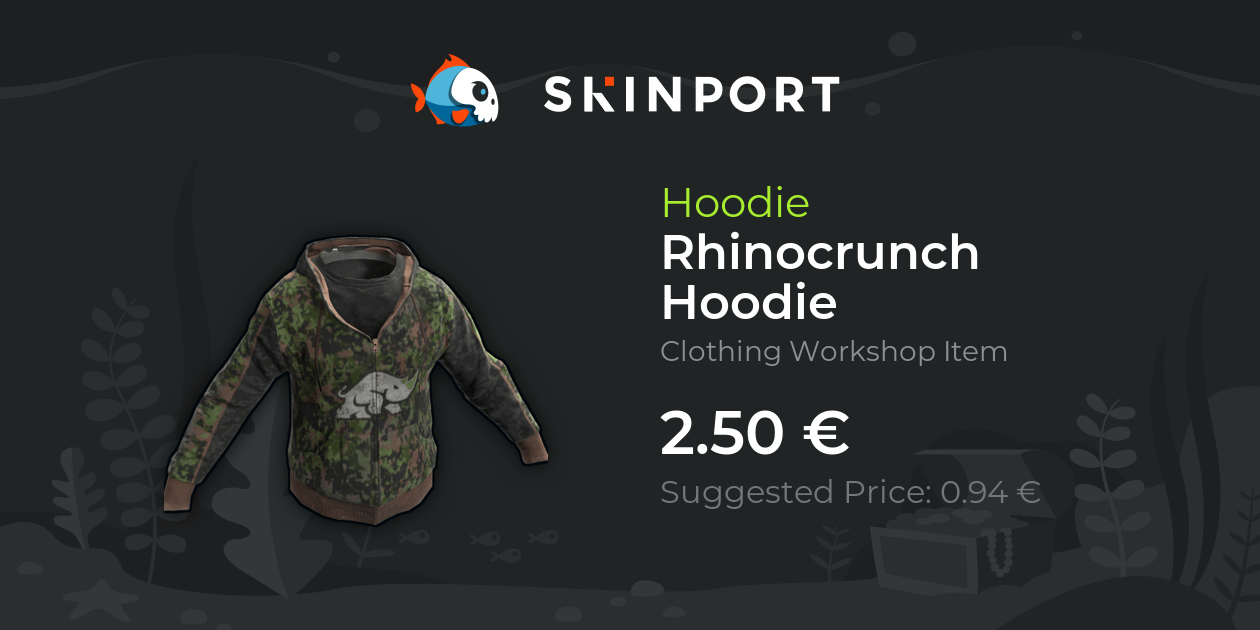 Rhinocrunch Hoodie - Rust - Skinport