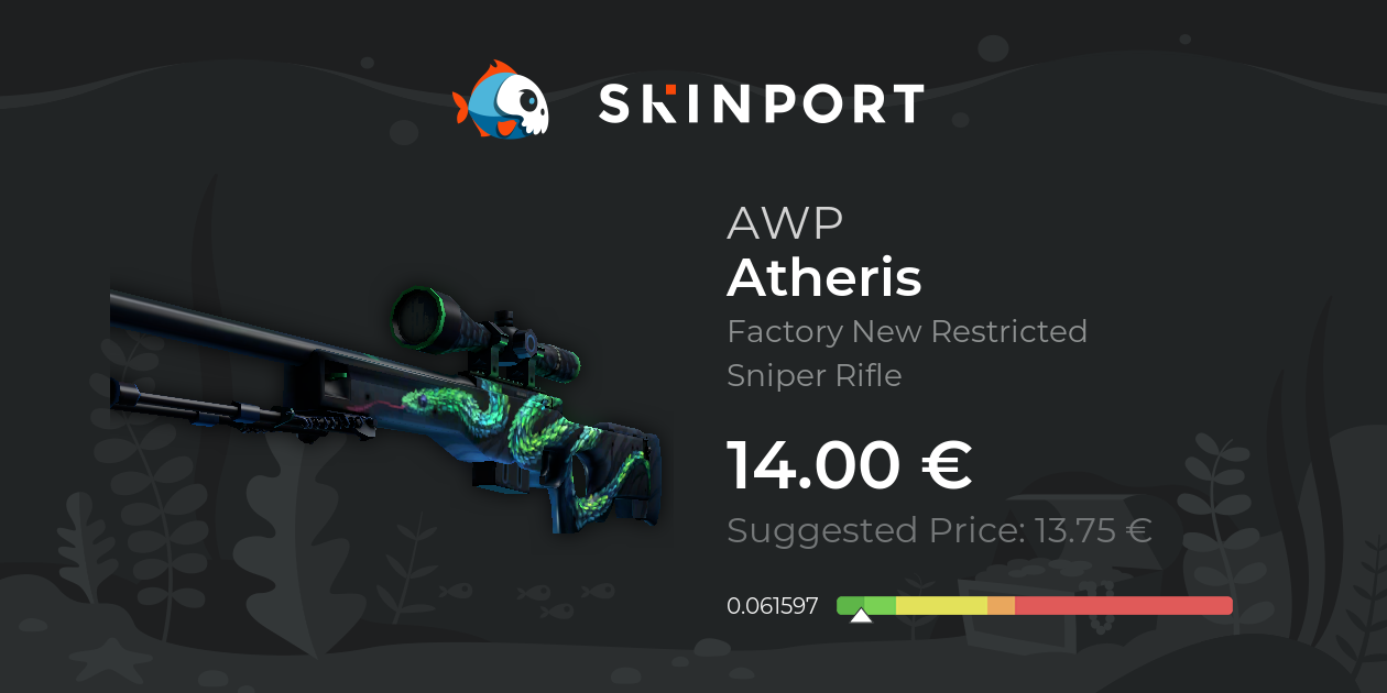 AWP Atheris - Skin Float And Wear Preview 