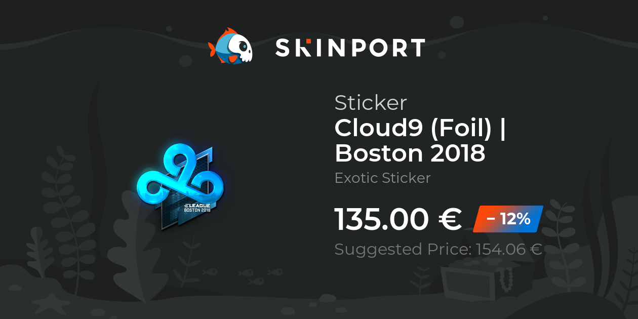Sticker | Cloud9 (Foil) | Boston 2018 - Counter-Strike 2 - Skinport