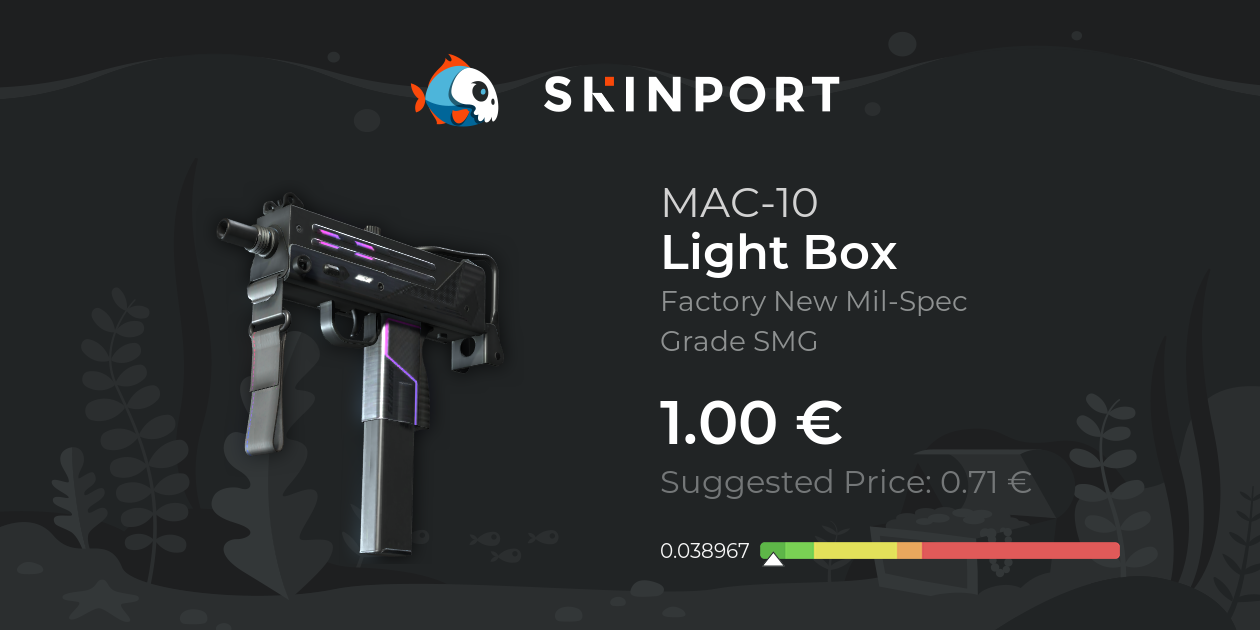 MAC-10 | Light Box (Factory New) - Counter-Strike 2 - Skinport