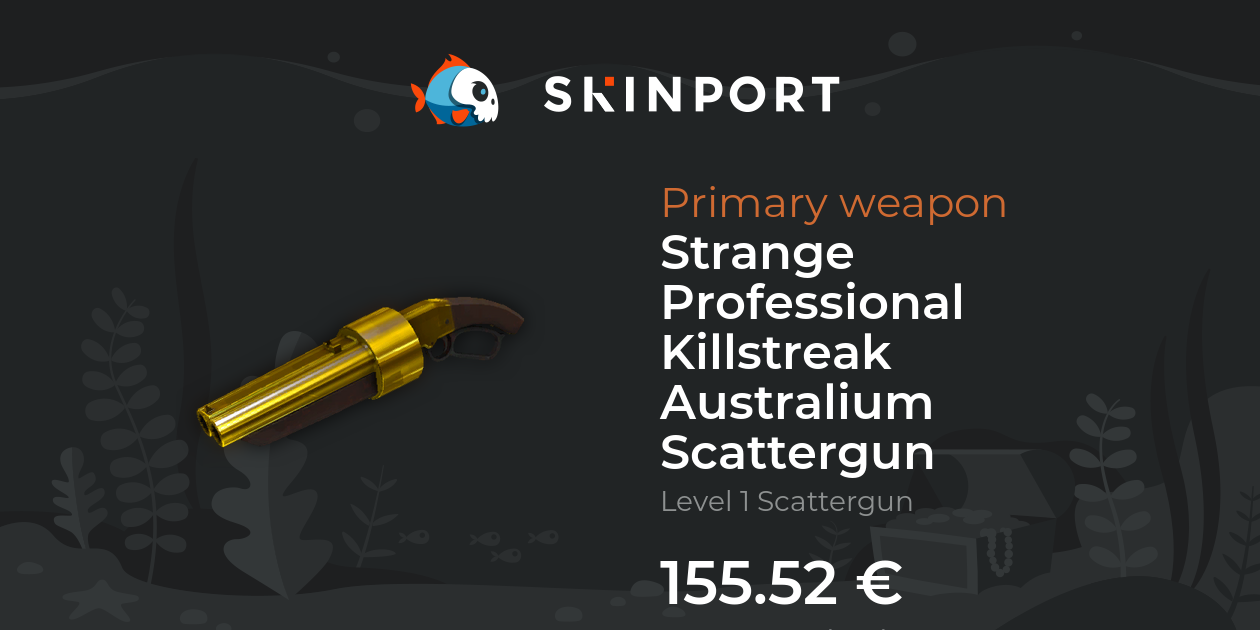 Strange Professional Killstreak Australium Scattergun Team Fortress 2