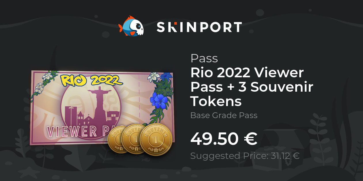 Rio 2022 Viewer Pass + 3 Souvenir Tokens - Counter-Strike 2 - Skinport