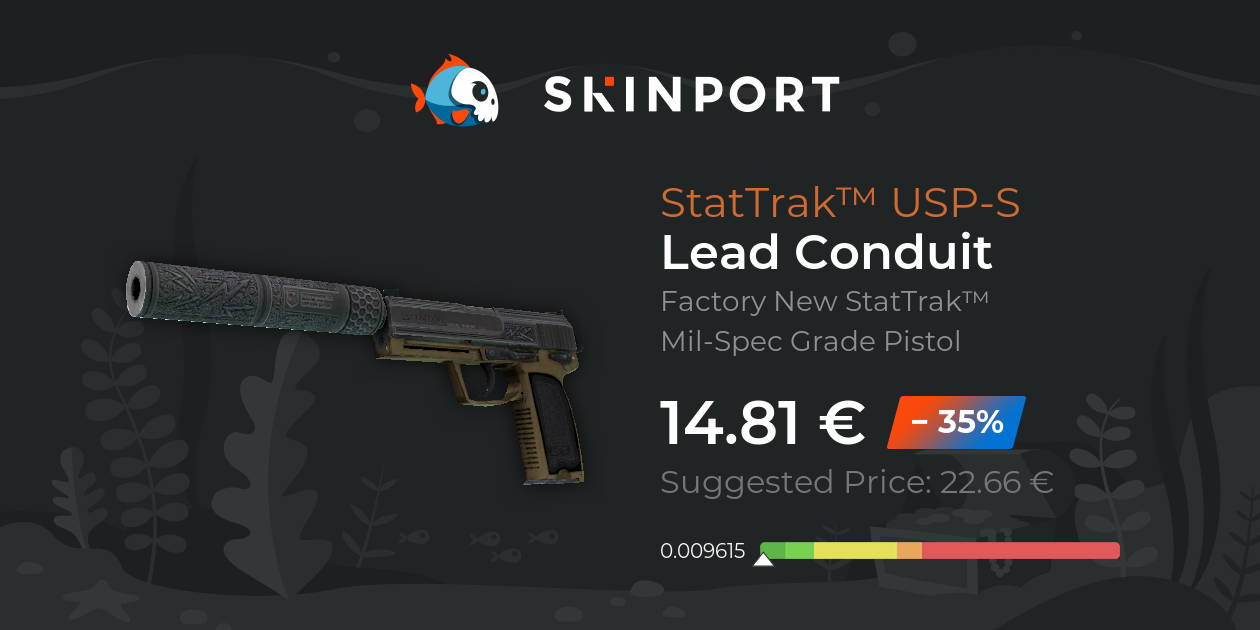 StatTrak™ USPS Lead Conduit (Factory New) CSGO Skinport