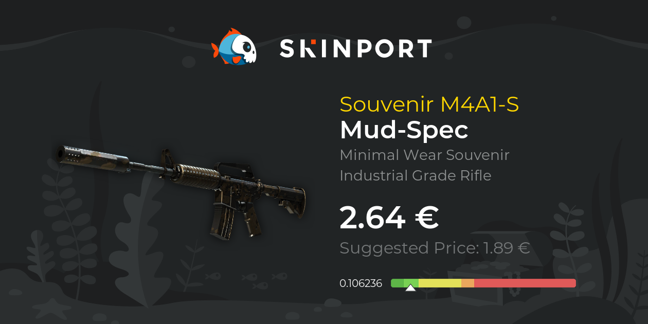 Souvenir M4A1-S | Mud-Spec (Minimal Wear) - Counter-Strike 2 - Skinport