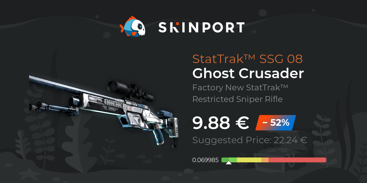 StatTrak™ SSG 08 | Ghost Crusader (Factory New) - CS:GO - Skinport