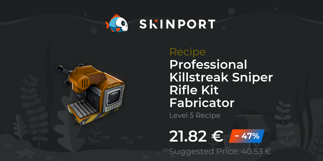 Professional Killstreak Sniper Rifle Kit Fabricator Team Fortress 2