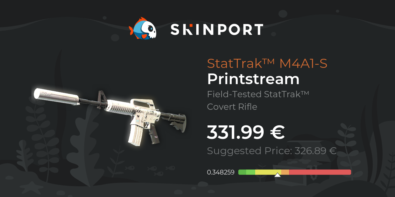 StatTrak™ M4A1-S | Printstream (Field-Tested) - Counter-Strike 2 - Skinport
