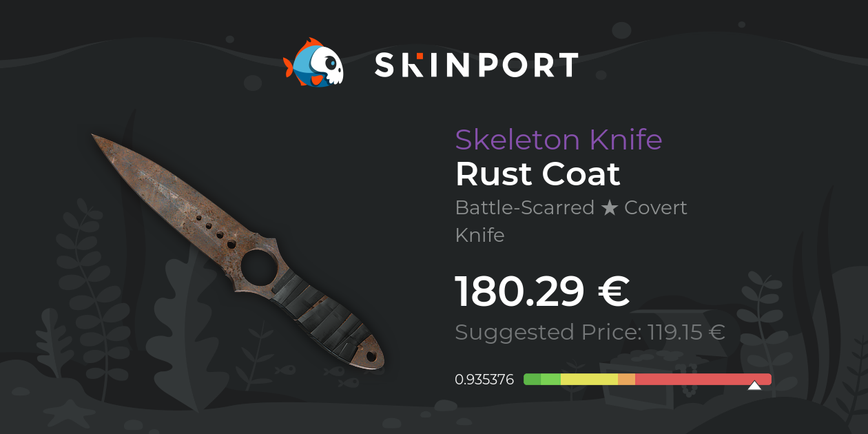 Skeleton Knife | Rust Coat (Battle-Scarred) - Counter-Strike 2 - Skinport