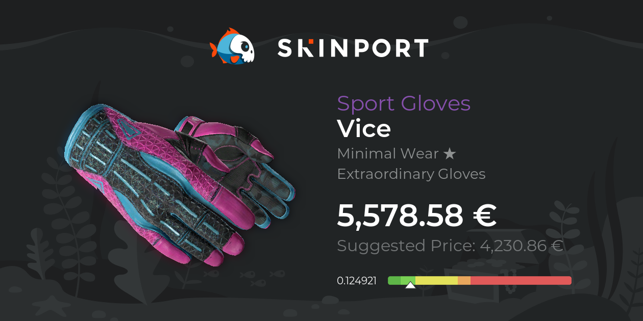 Sport Gloves | Vice (Minimal Wear) - CS2 - Skinport